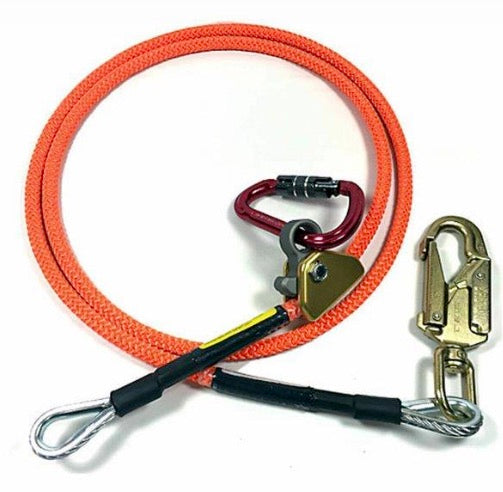 Lanyard - Spyder Steel Wire Core 10’ x 1/2” Flipline