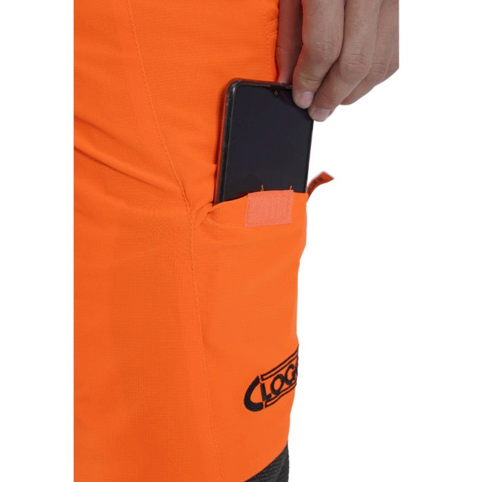 Zero Gen2 Light and Cool Men's UL Chainsaw Pants - Hi Vis Orange By Clogger