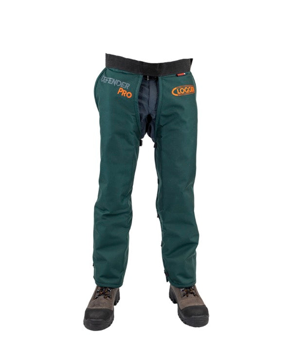 DefenderPRO Tough Oil and Water Resistant UL Chainsaw Chaps Apron Style By Clogger