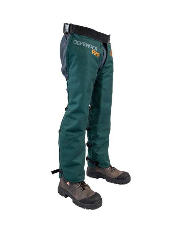 DefenderPRO Tough Oil and Water Resistant UL Chainsaw Chaps Apron Style By Clogger