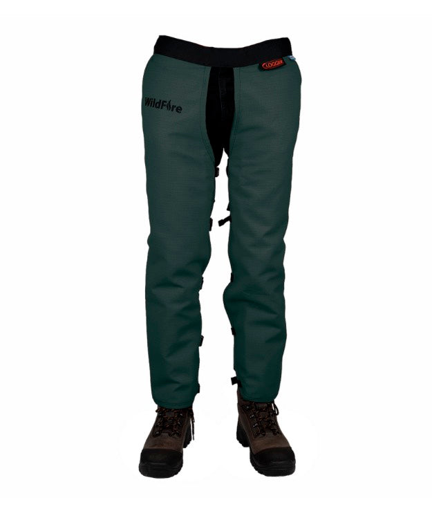 Wildfire Chainsaw Chaps Apron Style USFS Approved NFPA 1977 for Wildland Firefighters By Clogger