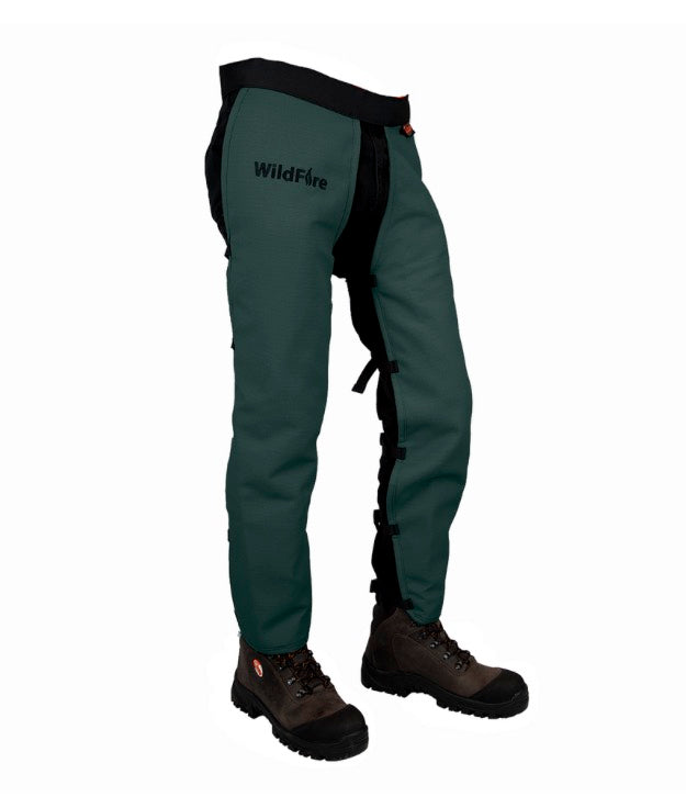 Wildfire Chainsaw Chaps Apron Style USFS Approved NFPA 1977 for Wildland Firefighters By Clogger