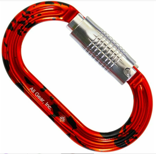 Comprar red All Gear Triple locking carabiner