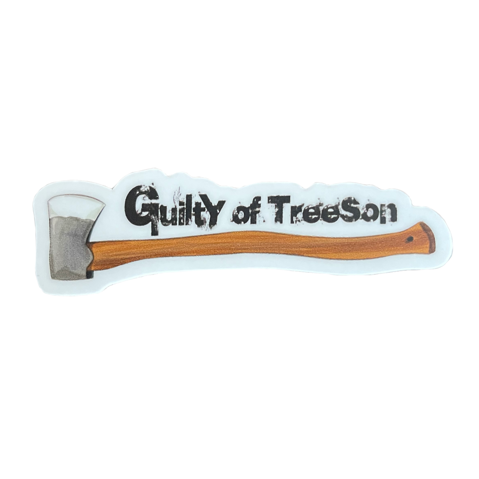 Guilty of Treeson sticker 2.83" x 1"