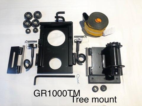 GRCS Tree/pole mount assembly w/ pads + strap