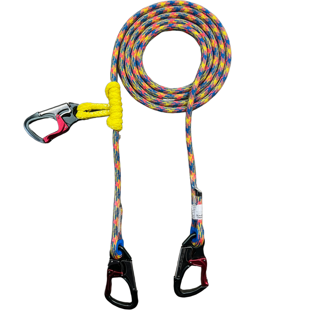 Arbo Space 11.7mm Aspen Static Grizzly Spliced 2 in 1 lanyard 12ft.