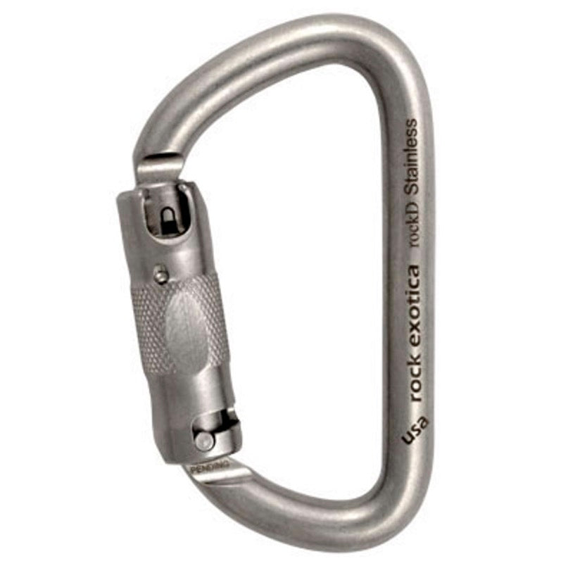 Rock Exotica RockD Stainless Steel Carabiner(Great for Rigging)